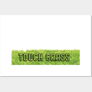 touch grass Posters and Art